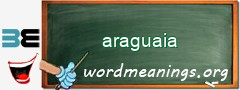 WordMeaning blackboard for araguaia